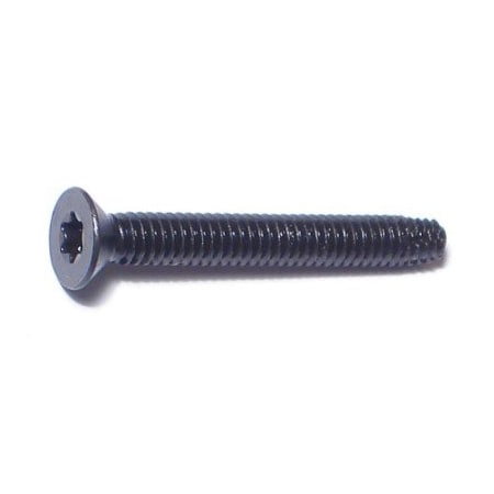 Saberdrive 1/4"-20 x 2 in Torx Flat Machine Screw, Black Phosphate Steel, 223 PK 51278